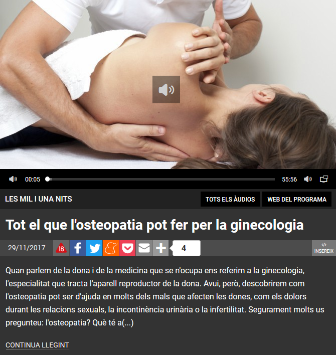 Tot el que l'osteopatia pot fer per la ginecologia